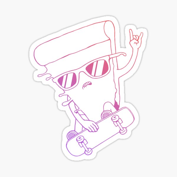 Rad Pizza (No Rad) Sticker