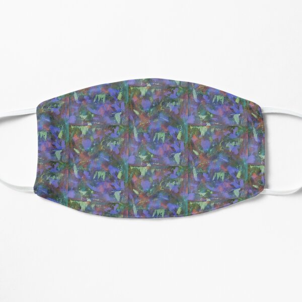 Blue Abstractions Flat Mask