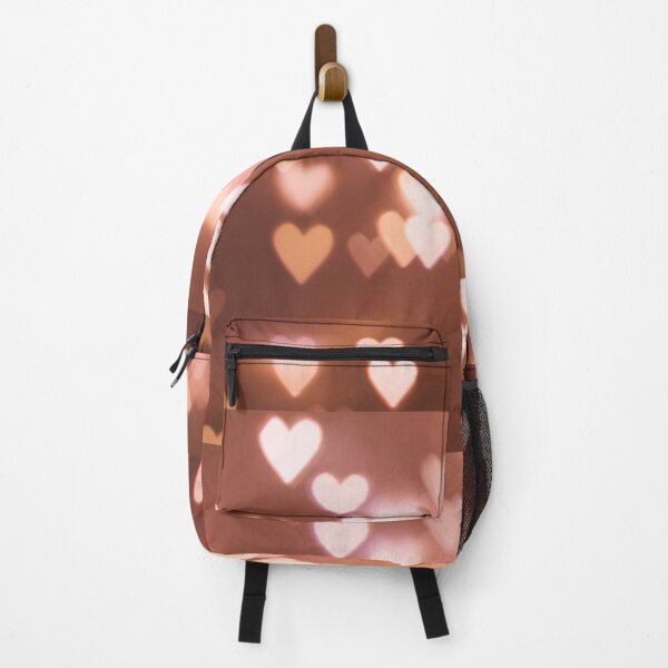 Item preview, Romantic Blush Pink Bokeh Hearts Print designed and sold by newburyboutique.