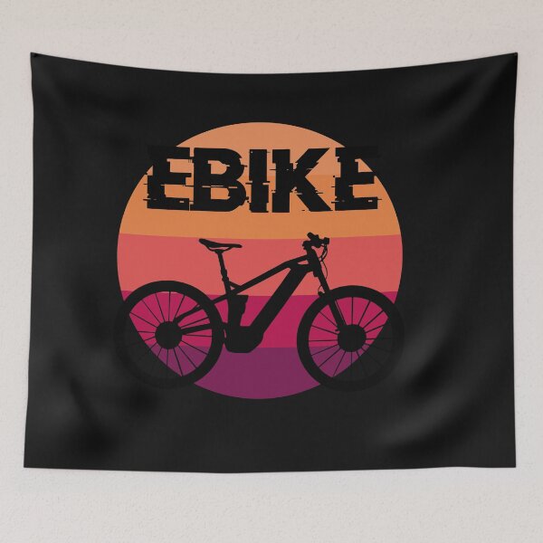 Item preview, Ebike bicycle mountain bike retro gift designed and sold by MichaelTeupser.