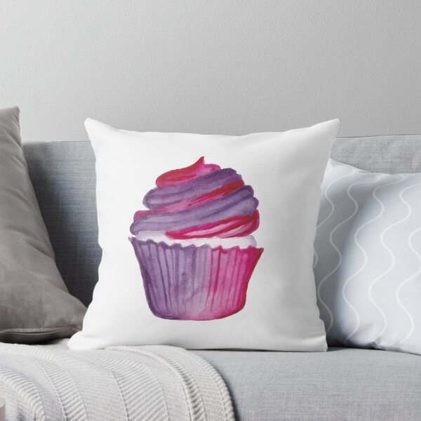 Item preview, Birthday Cupcake Pink and Purple designed and sold by Samantha Roberts.