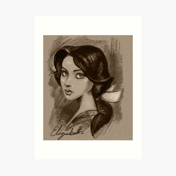 Elizabeth Comstock Bioshock Infinite A6 Postcard Art Print 