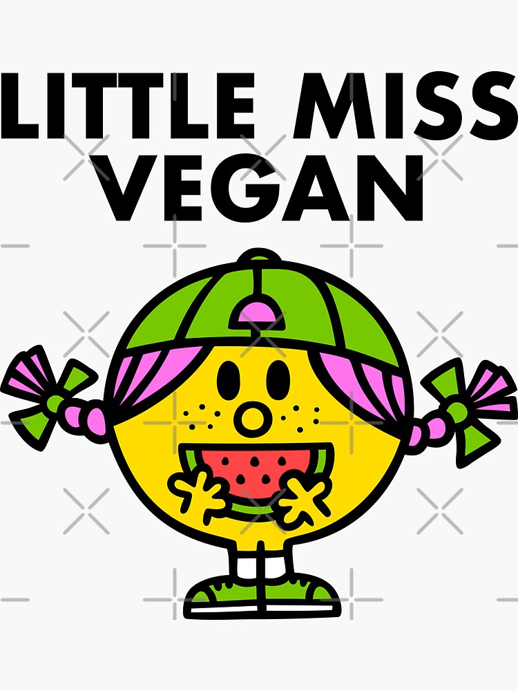 Thumbnail 3 von 3, Sticker, Little Miss Vegan designt und verkauft von dmitriylo.