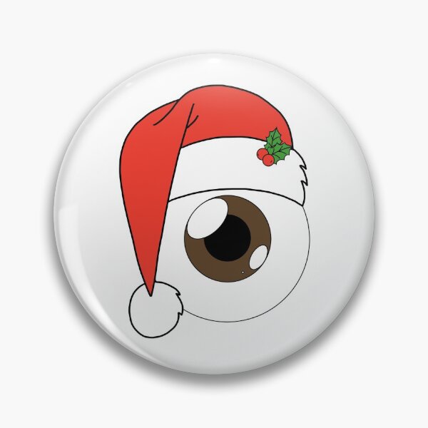 Artikelvorschau, Weihnachts-Weihnachtsmütze-Augapfel-braune Iris entworfen und verkauft von creatorK8.