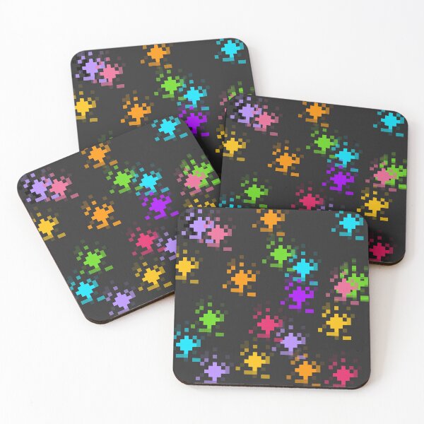 Item preview, Pixel Splatter Brights Tile designed and sold by aloetech.