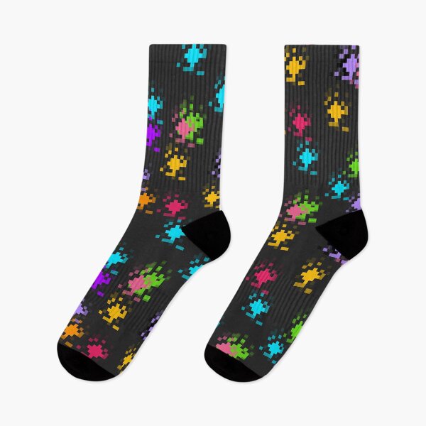 Item preview, Pixel Splatter Brights Tile designed and sold by aloetech.