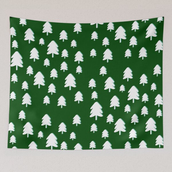 Item preview, Christmas Pine Tree Pattern on Green designed and sold by OneThreeSix.