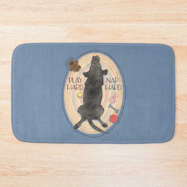 Item preview, Play Hard, Nap Hard with Black Lab designed and sold by Christine Philbrick.