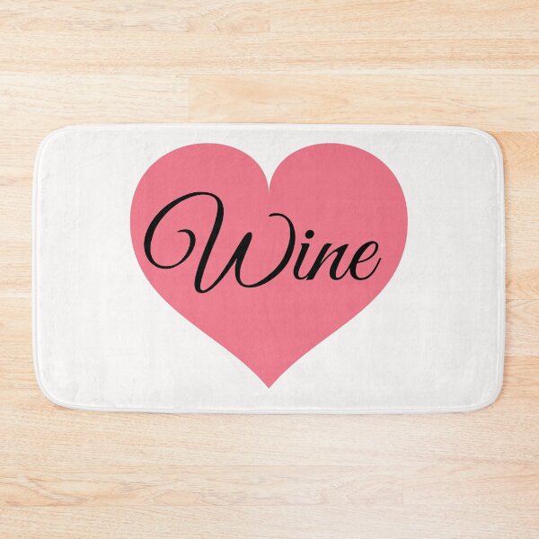 Item preview, Drink red wine pink heart quote designed and sold by OneTimeEngineer.