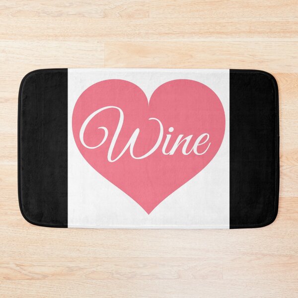 Item preview, Drink red wine pink heart quote designed and sold by OneTimeEngineer.