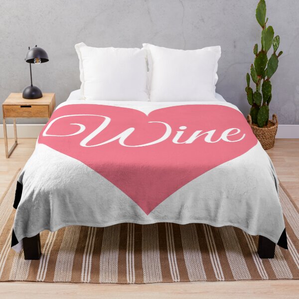 Item preview, Drink red wine pink heart quote designed and sold by OneTimeEngineer.