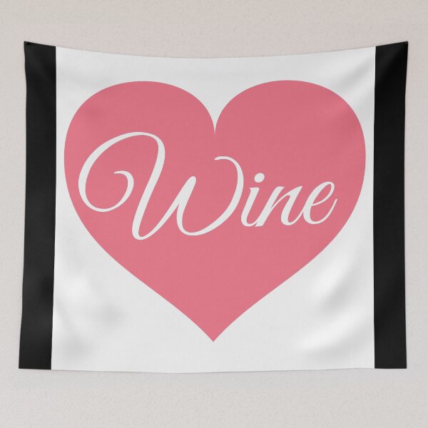 Item preview, Drink red wine pink heart quote designed and sold by OneTimeEngineer.