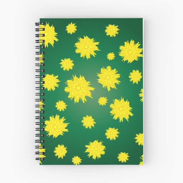 Item preview, dandelions on green gradient seamless pattern designed and sold by Liza-RKS.