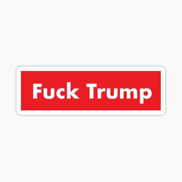 Vista previa del artículo con la obra «A la mierda Trump», diseñado y vendido por Natty-Ibarra.