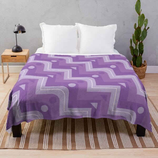 Artikelvorschau, Angular & Curved Stairs Geometric Pattern - Lila entworfen und verkauft von RoguePatterns.