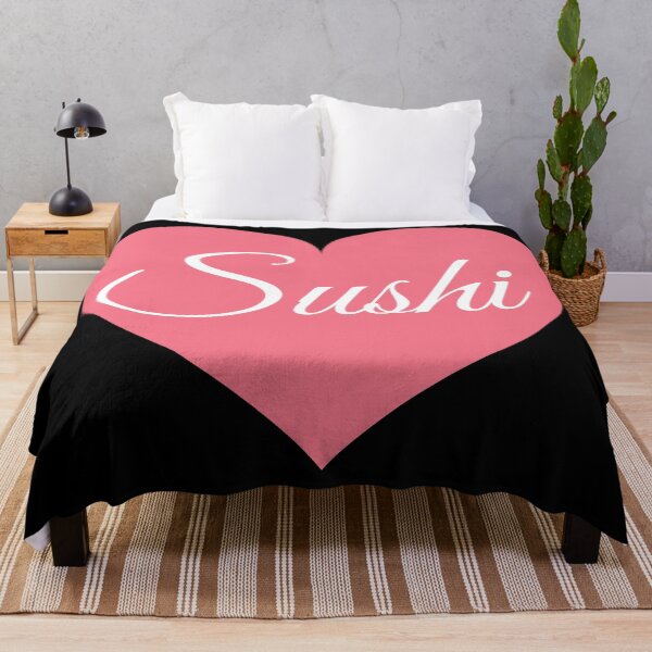 Item preview, I love sushi pink heart designed and sold by OneTimeEngineer.