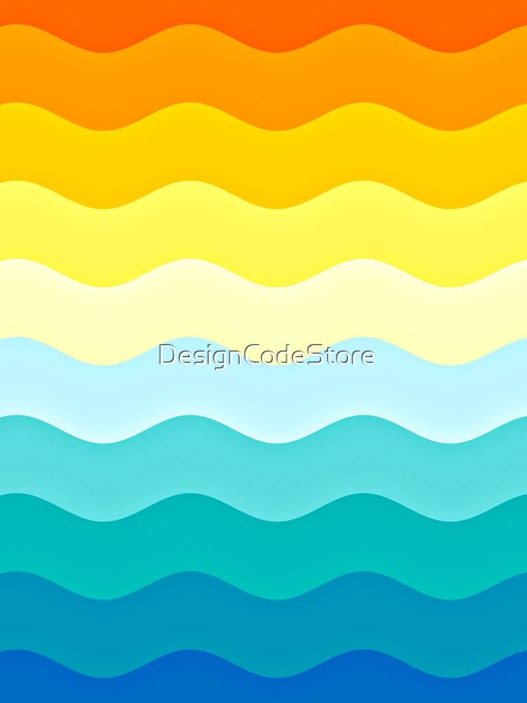 Thumbnail 6 of 6, Premium Oversized Hoodie, Colorful Waves Pattern designed and sold by DesignCodeStore.