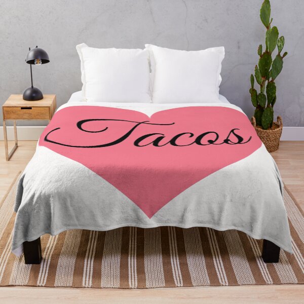 Item preview, I love tacos pink heart designed and sold by OneTimeEngineer.