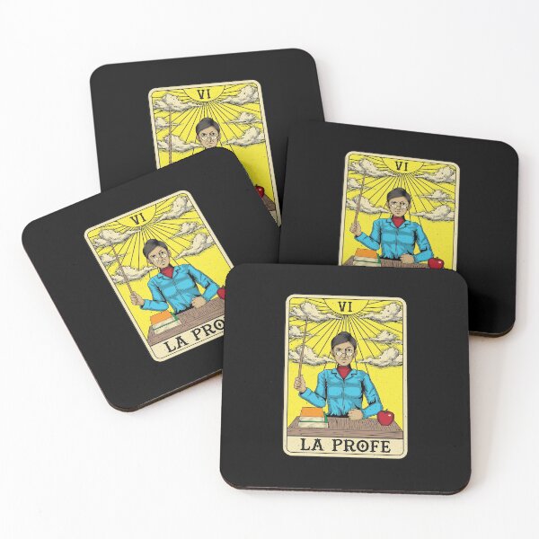 Vista previa del artículo con la obra «Diseño de cartas de tarot de profesor de español», diseñado y vendido por walrusindustrie.