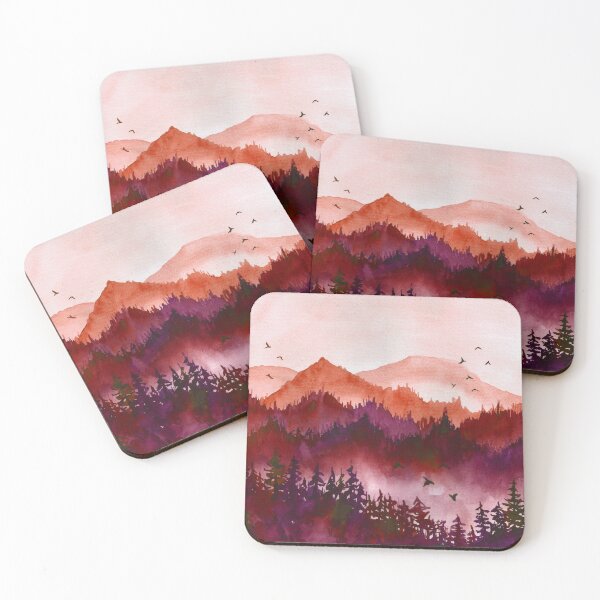 Item preview, Mist Me Away Mountain Landscape Watercolor designed and sold by watercolorado.