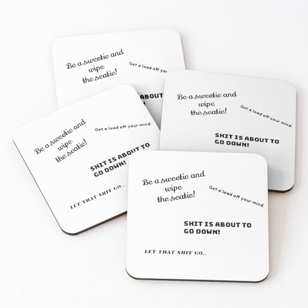 Item preview, funny bathroom quotes designed and sold by Naomiblaine.