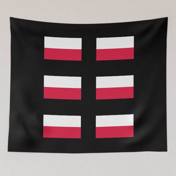 Item preview, Poland Flag x6 designed and sold by artbypond.