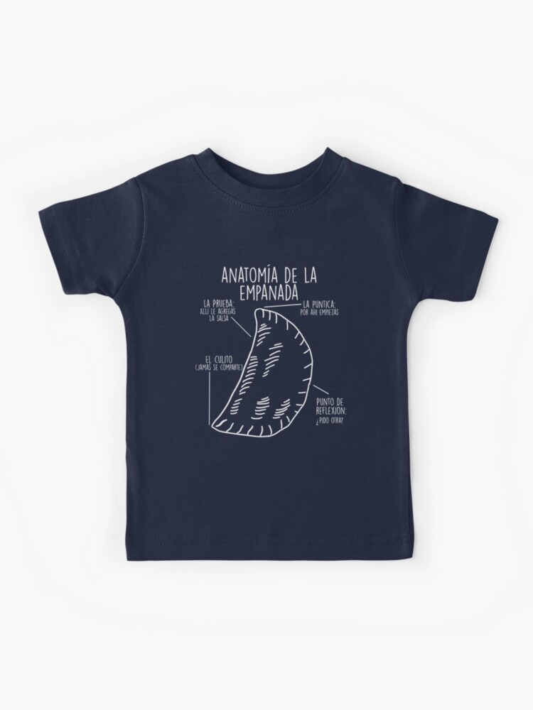 Anatomia de la Empanada for Food Lovers Kids T Shirt