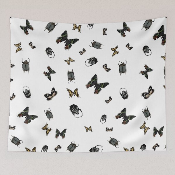 Item preview, Butterflies and Beetles. (White) designed and sold by RTrivella.
