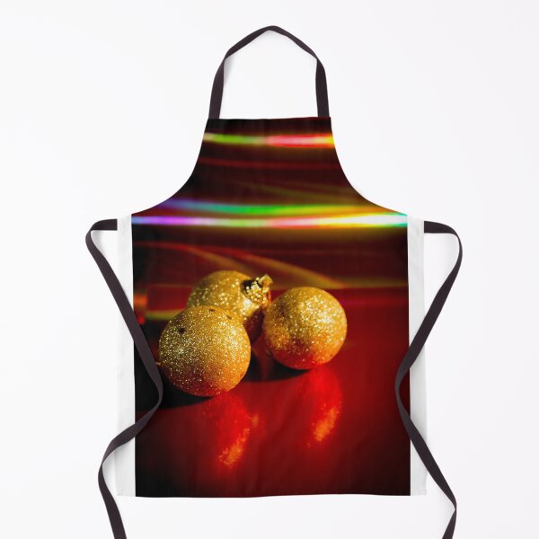 Item preview, Three yellow christmas balls on red background designed and sold by GemaIbarra.