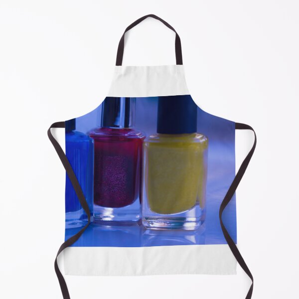 Item preview, Close up of blue, red and yellow nail polish designed and sold by GemaIbarra.