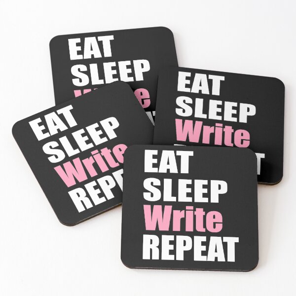Item preview, Eat, Sleep, Write, Repeat Pink designed and sold by MandyRosko.