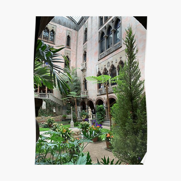 Isabella Gardner museum courtyard Poster