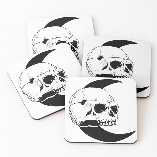 Item preview, Moon and Skull  designed and sold by Rylee Christensen.