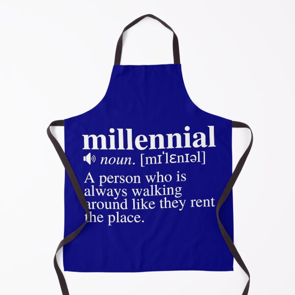Item preview, Millennial Definition #3 - The Age of Renters (Navy/Blue Background) designed and sold by mind-illusions.
