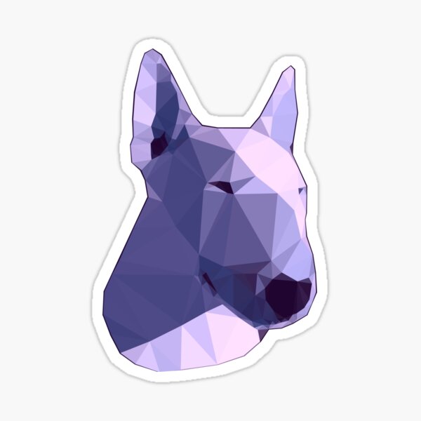 Item preview, Bull Terrier in purple  designed and sold by Noewi.