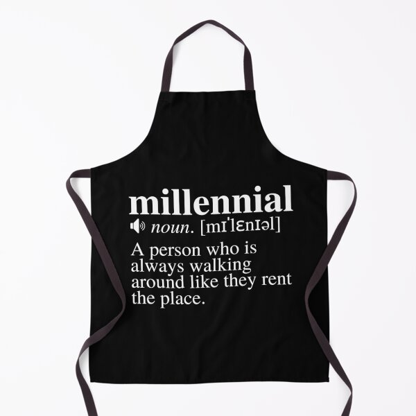 Item preview, Millennial Definition #3 - The Age of Renters (Black Background) designed and sold by mind-illusions.