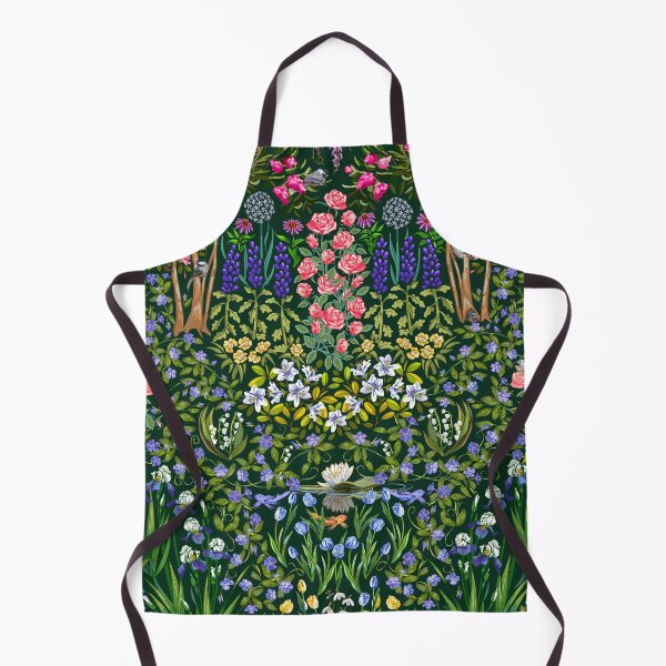 Item preview, Patrón Southern Garden Glory sobre un verde intenso y fresco designed and sold by L Diane Johnson.