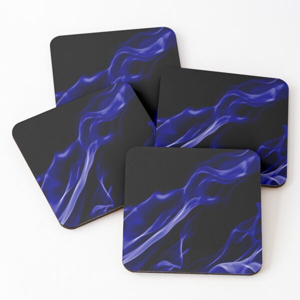 Item preview, Blue Flames on Black Background designed and sold by Darcy777.