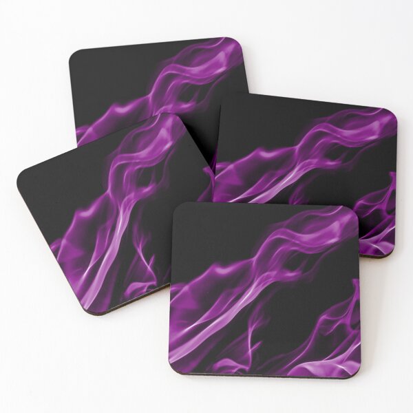 Item preview, Purple Flames on Black Background designed and sold by Darcy777.