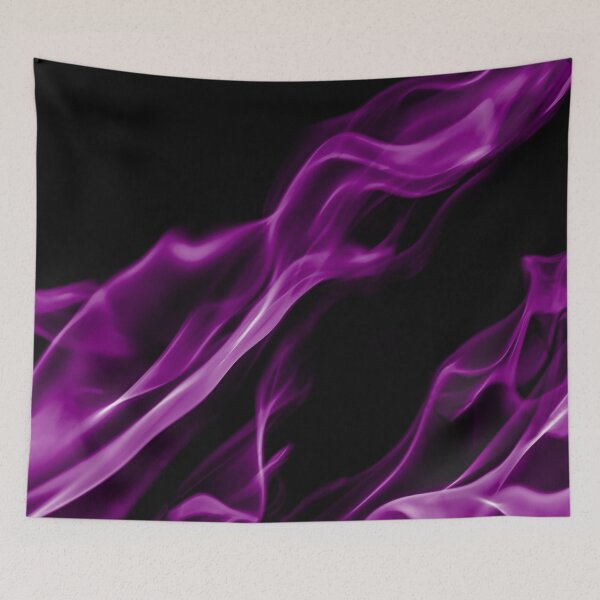 Item preview, Purple Flames on Black Background designed and sold by Darcy777.