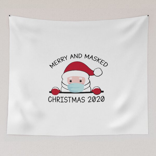 Item preview, Merry and Masked Christmas 2020 designed and sold by OrnamentallyYou.