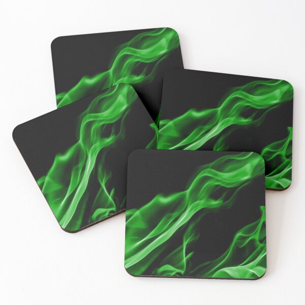 Item preview, Green Flames on Black Background designed and sold by Darcy777.