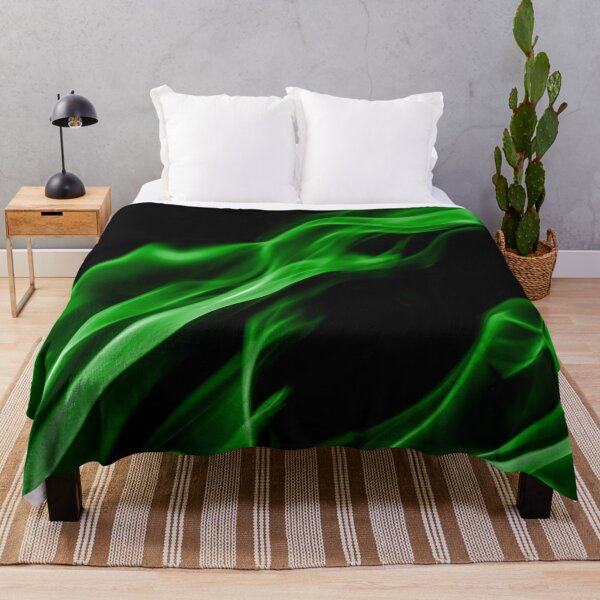 Item preview, Green Flames on Black Background designed and sold by Darcy777.