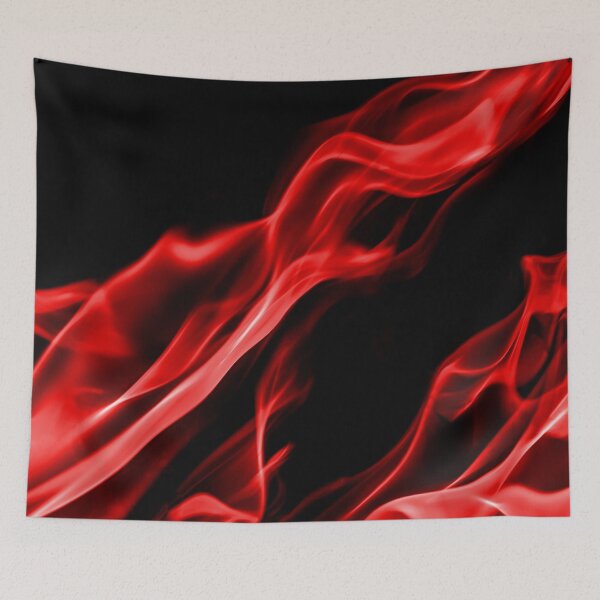 Item preview, Red Flames on Black Background designed and sold by Darcy777.
