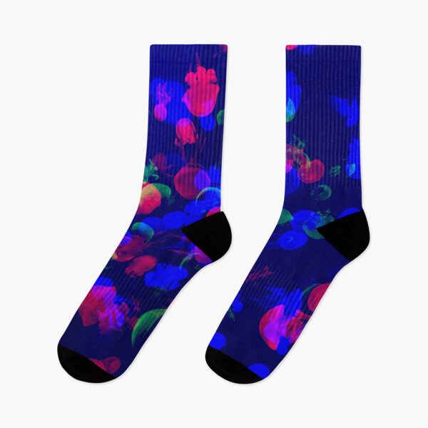 Item preview, Tiny Neon Blue Green and Red Jellyfish designed and sold by StayCuztom.
