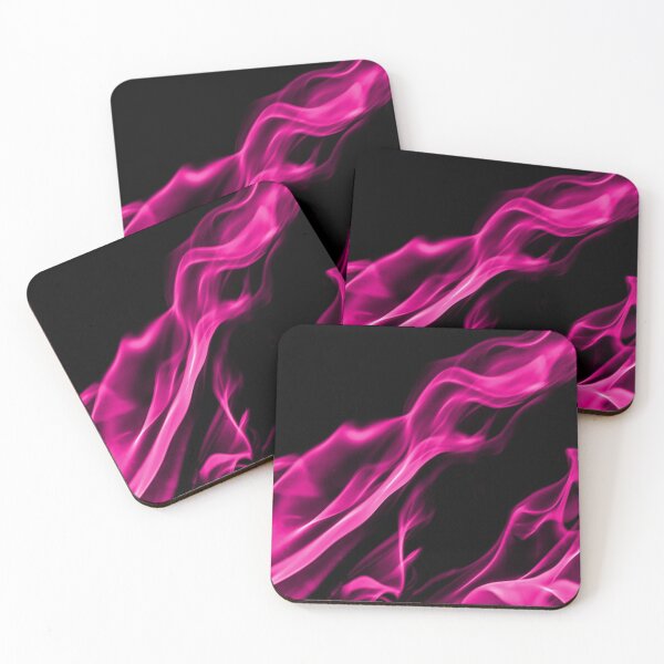 Item preview, Pink Flames on Black Background designed and sold by Darcy777.