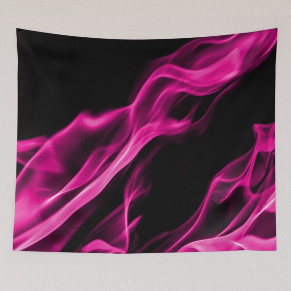 Item preview, Pink Flames on Black Background designed and sold by Darcy777.