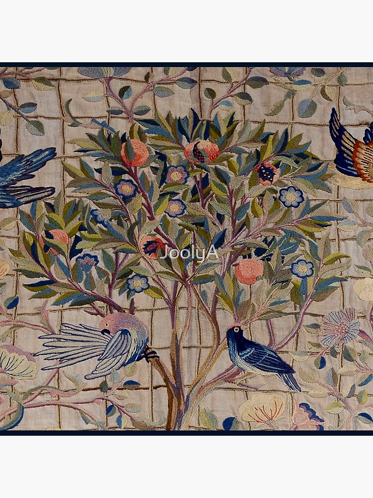William Morris Kelmscott Trellis Embroidery by JoolyA