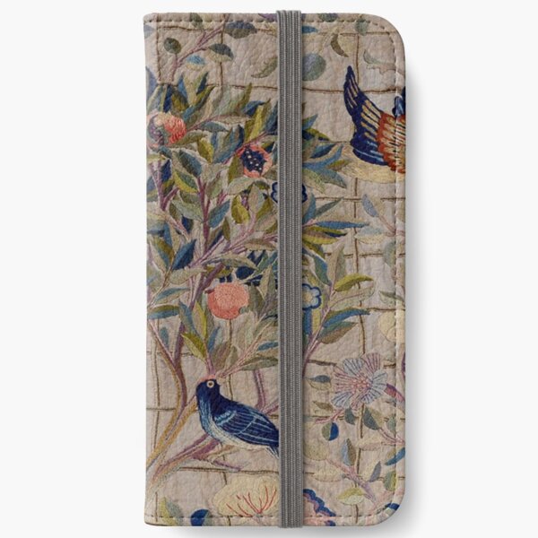 William Morris Kelmscott Spalierstickerei iPhone Flip-Case