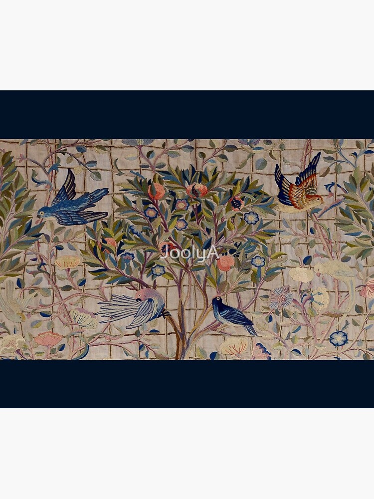 William Morris Kelmscott Trellis Embroidery by JoolyA